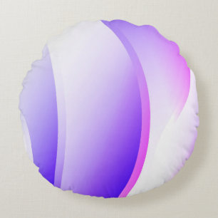 Coussins Ronds Vagues créatives. Style de technologie futuriste