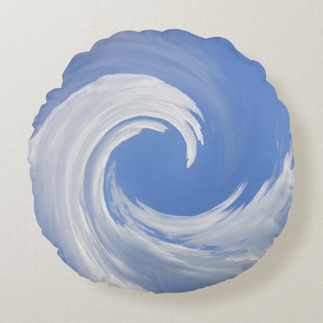 Coussins Ronds Vagues de Nuages..... (Devant)