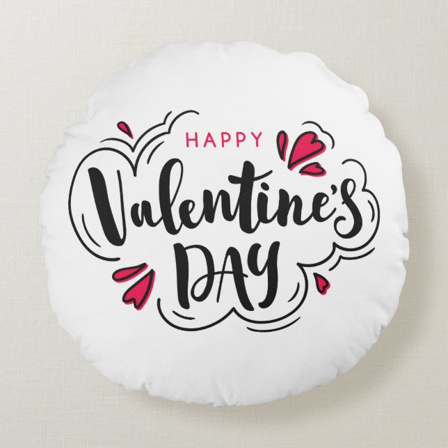 Coussins Ronds Valentine Day Pillow (Devant)