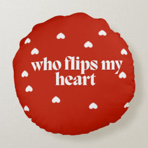 Coussins Ronds Valentines Lance Oreiller