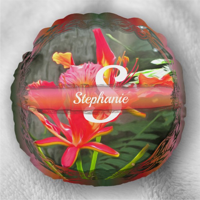 Coussins Ronds Vallarta Flaming Beauty 1583 (Créateur téléchargé)