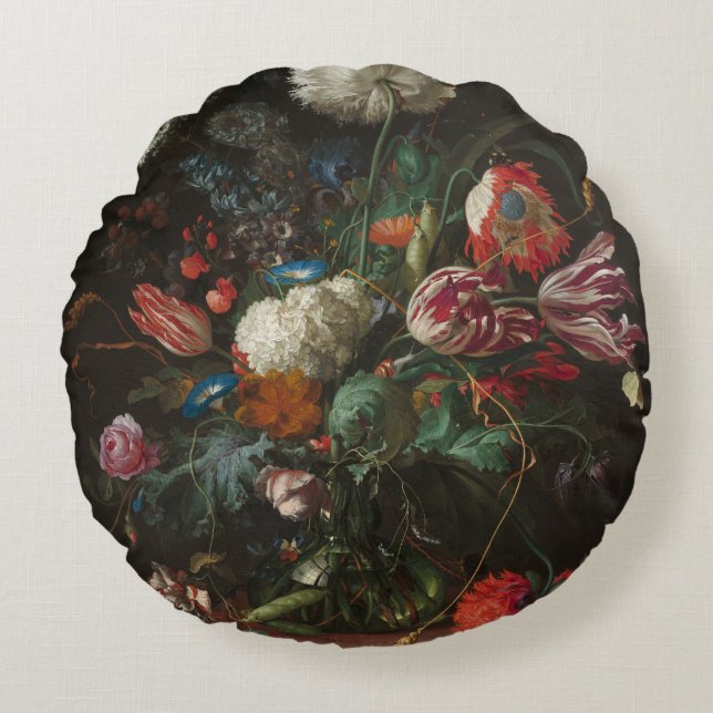 Coussins Ronds Vase des fleurs - Jan Davidsz. de Heem (Devant)