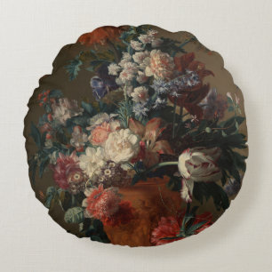 Coussins Ronds Vase des fleurs - Jan van Huysum
