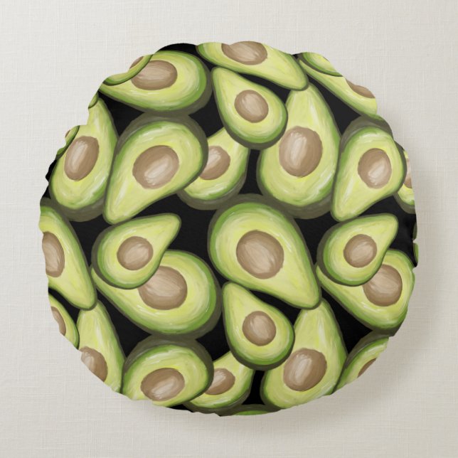 Coussins Ronds Végétal Cuit Gourmet Avacados (Devant)