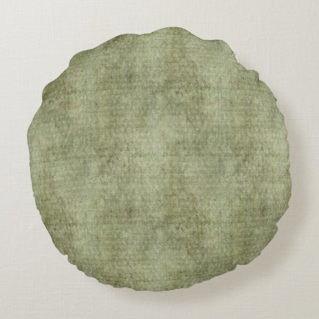 Coussins Ronds Velours Faux - Vert Menthe (Dos)