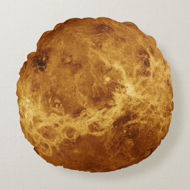 Coussins Ronds Vénus Planet Photo Espace Solaire Système Loisir P (Devant)