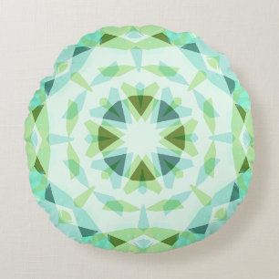 Coussins Ronds Vert frais Joli bleu étoile Dopamine Décor Kitsch