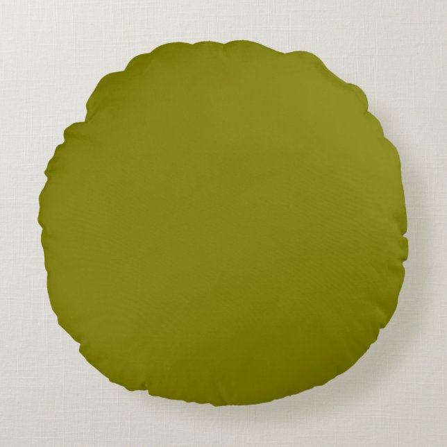 Coussins Ronds Vert olive classique (Devant)