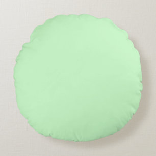 Coussins Ronds Vert pastel gris apaisé couleur unie simple person