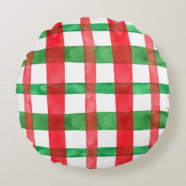 Coussins Ronds Vert rouge (Devant)