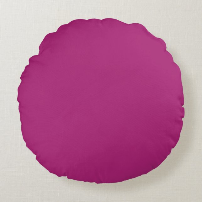 Coussins Ronds Vide Créez votre propre - Rose profond (Devant)