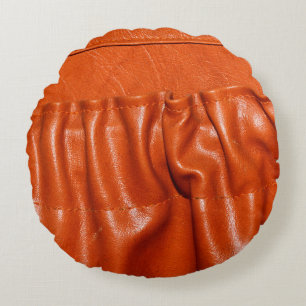 Coussins Ronds Vieux cuir vintage siège auto détail. bleu, d'anta