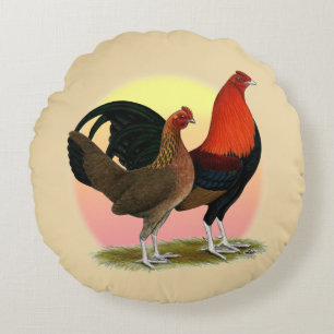 Coussins Ronds Vieux jeu anglais Bantam : BB Red