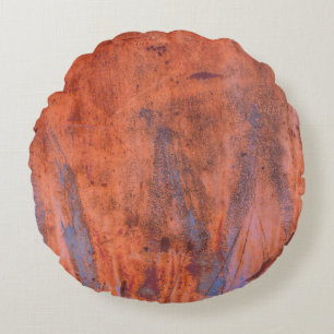 Coussins Ronds Vieux patiné rouille texturéabstrait, vieilli, vie