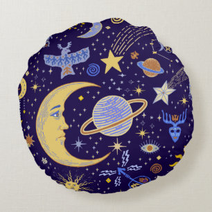 Coussins Ronds Viking Magic Celestial Dreams