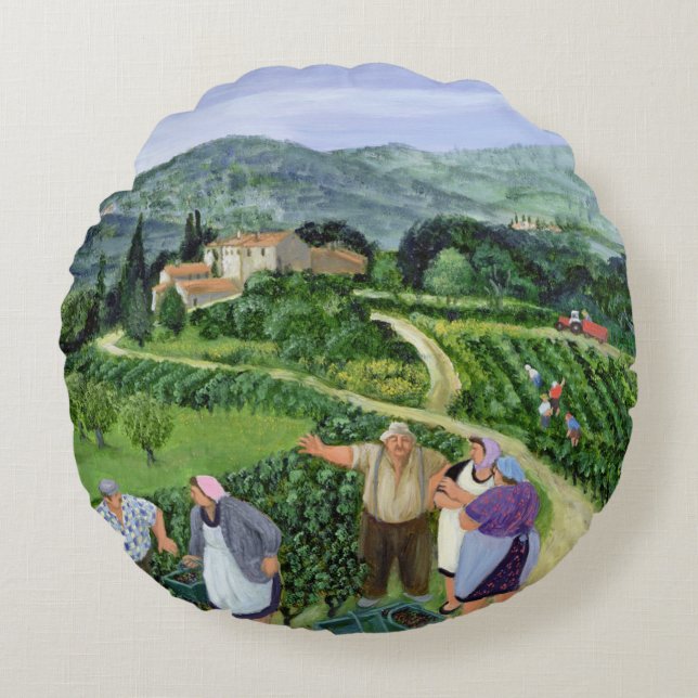 Coussins Ronds Villa Trasqua de Chianti Classico (Devant)