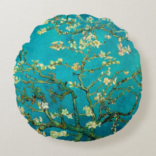 Coussins Ronds Vincent Van Gogh Blossoming Almond Tree Floral Art