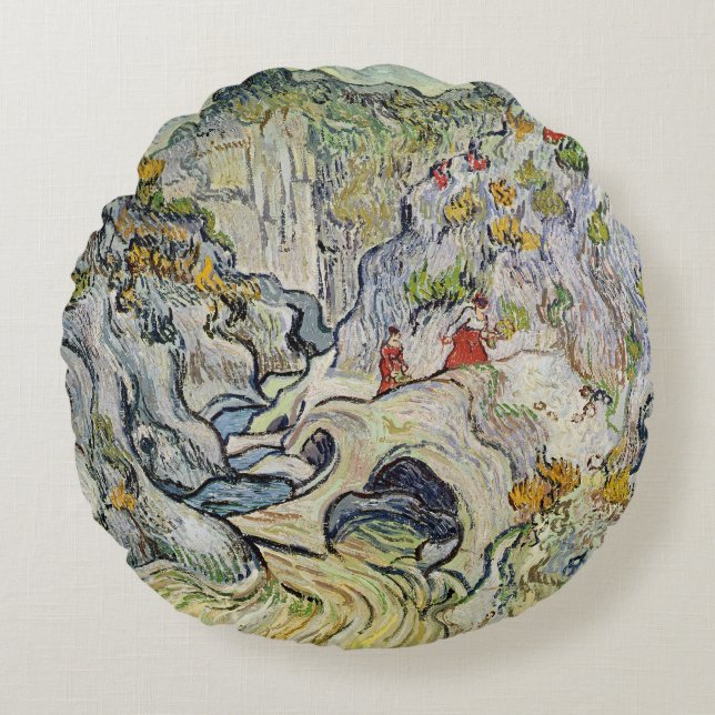 Coussins Ronds Vincent van Gogh | le ravin du Peyroulets (Devant)