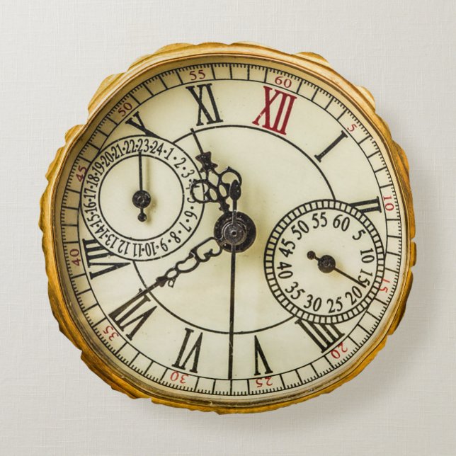 Coussins Ronds Vintage Grunge steampunk Antique Watch (Devant)