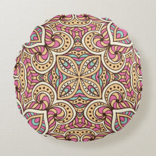 Coussins Ronds Vintage Main tiré Islam Motif