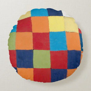 Coussins Ronds Vintage Paul Klee Qu 1 Color Chart Art Carré