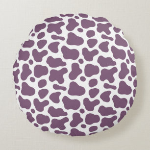 Coussins Ronds Violet Cow