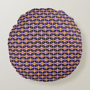 Coussins Ronds Violet jaune décoratif