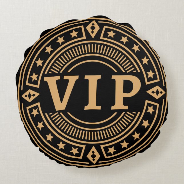 Coussins Ronds VIP Funny Home Accent Pillow for Mom or Dad (Dos)