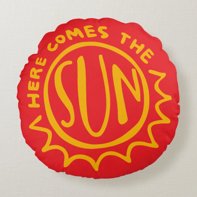 Coussins Ronds Voici venir le soleil (Devant)
