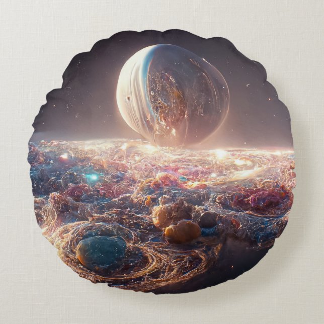 Coussins Ronds Voie Lactée et galaxies (Devant)