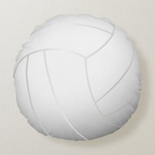 Coussins Ronds Volleyball frais (couleur blanche)