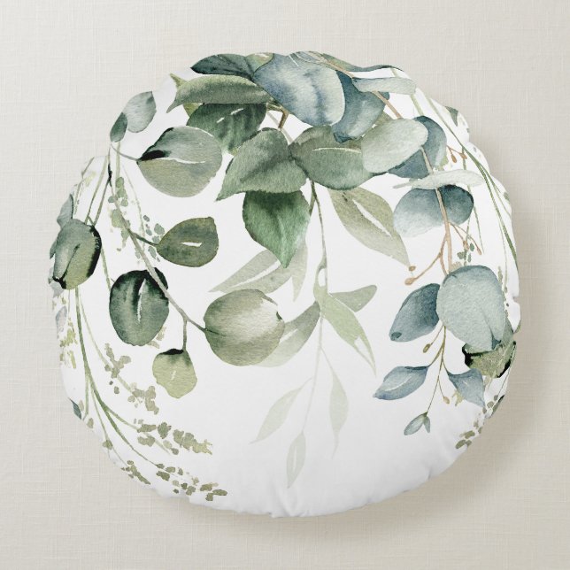 Coussins Ronds Votre Pouf rond Polyester Spun Sur Mesure (Devant)