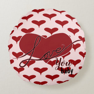 Coussins Ronds Vous aimez ~ Baby ~ avec Motif