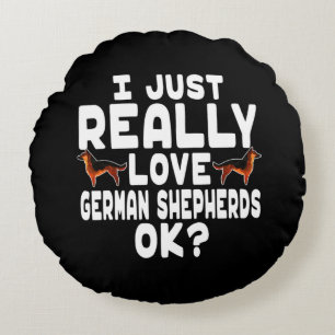 Coussins Ronds Vraiment aimer berger allemand