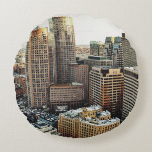 Coussins Ronds Vue de Boston