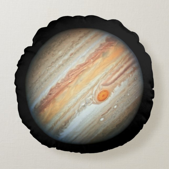 Coussins Ronds Vue de la planète Jupiter (télescope Hubble) (Devant)