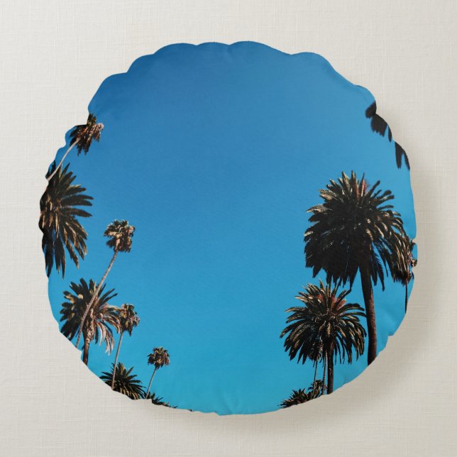 Coussins Ronds Vue des arbres de Worm (Devant)