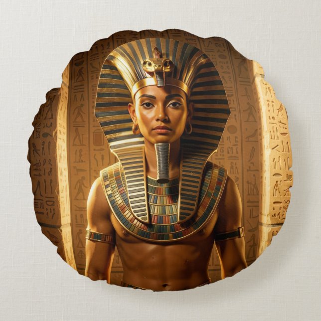 Coussins Ronds Wadjet – Ägyptische Schlangengöttin´1 (Devant)