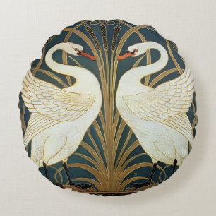 Coussins Ronds Walter Crane Swan