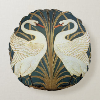 Coussins Ronds Walter Crane Swan