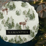 Coussins Ronds Watercolor Winter Forest Motif sans joint<br><div class="desc">Offrez-vous la beauté sereine de l'hiver avec notre Watercolor Winter Forest Seamless Motif. Ce design exquis capte l'essence enchanteresse d'une forêt enneigée,  parfaite pour ajouter une touche de magie saisonnière à votre vie.</div>