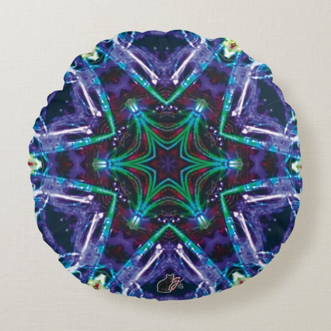 Coussins Ronds Weaver Kaleidoscope (Devant)