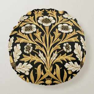 Coussins Ronds William Miroirs Glands & Feuilles de Chêne Jardin 