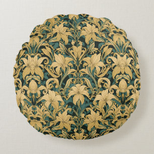 Coussins Ronds William Morris Golden Lily Vintage Préraphaélite