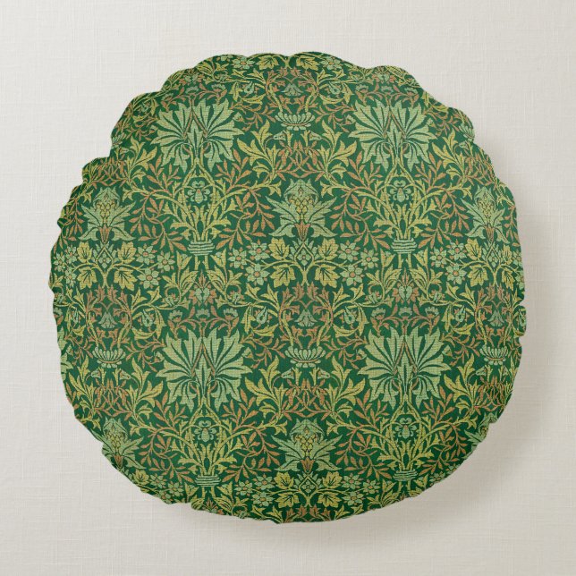 Coussins Ronds William Morris "Jardin de fleurs" (Devant)