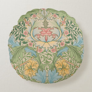 Coussins Ronds William Morris Myrtle Fleur Floral Botanique