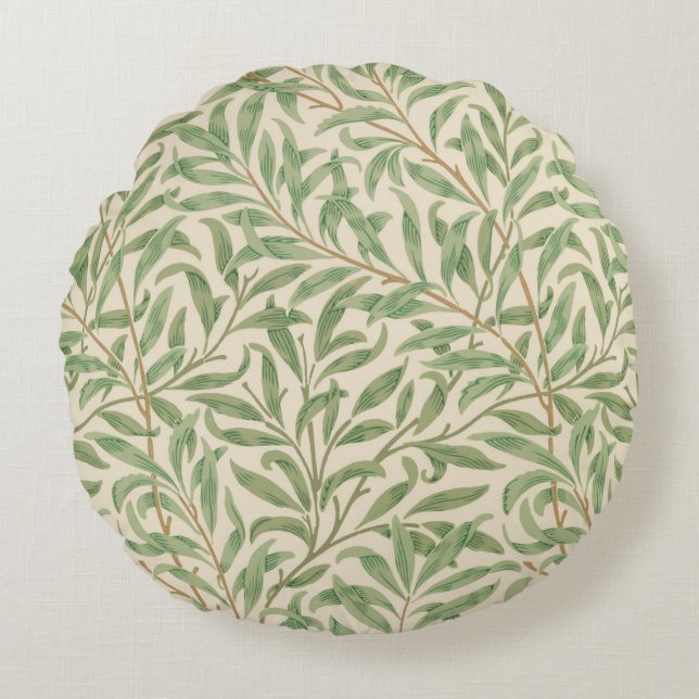 Coussins Ronds Willow Bough (par William Morris) (Devant)