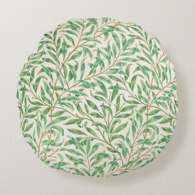 Coussins Ronds Willow Bough William Morris Motif (Devant)