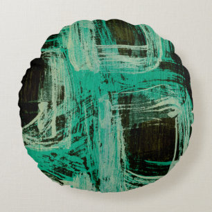 Coussins Ronds Windows bleu vert I
