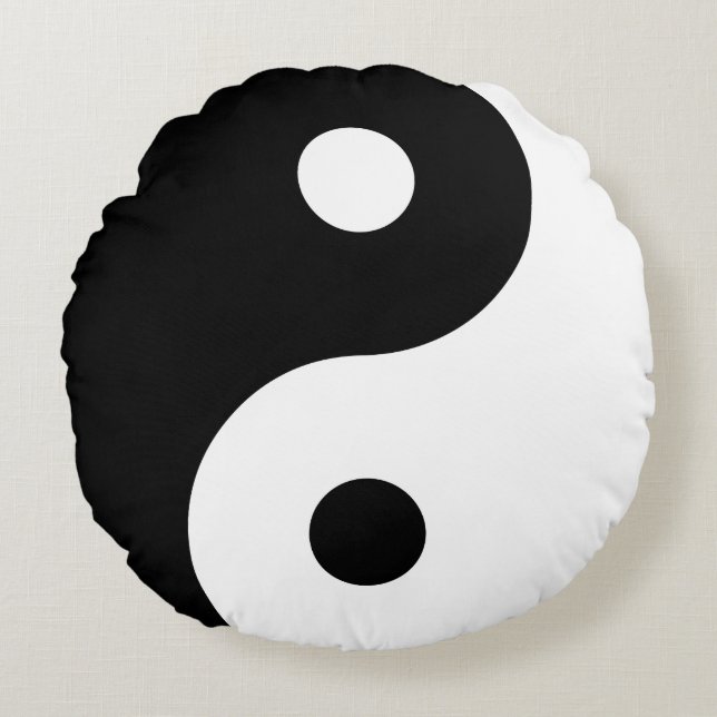 Coussins Ronds Yin Yang (Devant)